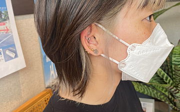 越谷美容室 ショートウルフ×インナーカラー