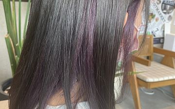 インナーカラー×紫カラー