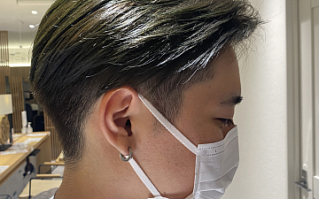 越谷美容室 今回は明るめのグリーンカラー!