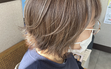 越谷美容室☆明るめハイライトカラー