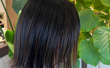 東越谷美容室 切りっぱなしボブ