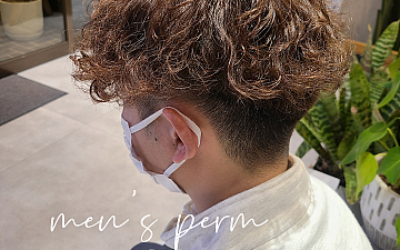 メンズ波巻きパーマ 越谷美容室