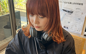 流行りのレイヤー×オレンジカラー