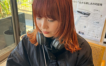 ほんのりオレンジミディアムレイヤー